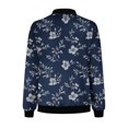 thumbnail image 6 of WXLWZYWL Women's Spring Fall Zip Up Jacket Fashion Random Print Casual Lightweight Coat without Hood, 6 of 6