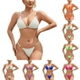 thumbnail image 7 of qucoqpe Bikini Sets for Women Two Piece Swimsuit Beach Vacation Swimwear Fashion Cute Bathing Suit, 7 of 7