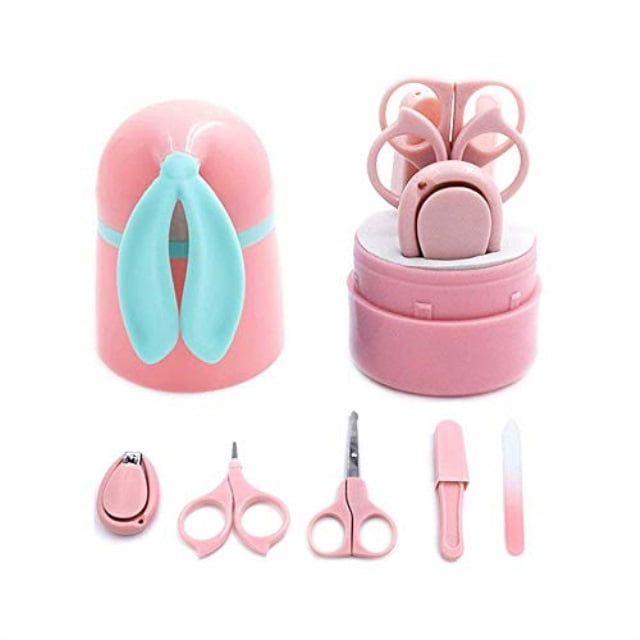 baby nail clipper set with scissors,tweezers, trimmer and nail file