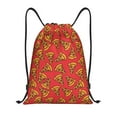 thumbnail image 1 of Saiise Pizza Cartoon Pattern Sports Drawstring Backpack - String Swim Gym Bag with Wet Proof Pocket for Women&Men-Medium, 1 of 6