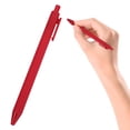 thumbnail image 2 of Under $1 Click Gel Pens, Red Retractable Ballpoint Pen, 1.0Mm Medium Point Smooth Writing Pen for Home & Office Use, Quick-Dry Ink, Pink Retractable Gel Pens, by Goohae, 2 of 7