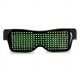 thumbnail image 1 of Gafas de fiesta con LED Bluetooth, idiomas personalizados, carga USB, gafas luminosas intermitentes, gafas de sol para conciertos, 1 of 5