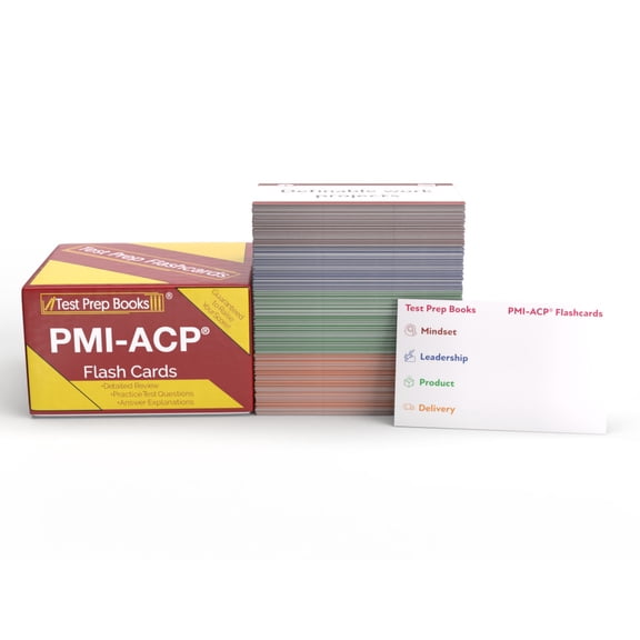 ACP Exam Prep Study Cards 2025-2026: Review and Practice Test Questions for the PMI ACP Exam [Full Color Cards]