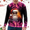 thumbnail image 4 of Ediodpoh T-Shirt de Sport à Col Rond pour Homme d'Hiver de Noël à Manches Courtes, Décontracté pour les Fêtes, T-Shirt de Sport à Col Rond pour Homme, Chandail pour Homme Noir_001 S, 4 of 4