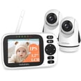 thumbnail image 1 of HelloBaby Monitor de bebé con pantalla IPS de 3,2 pulgadas - Monitor de cámara para bebé con cámara remota con zoom panorámico, inclinación y zoom, sin WiFi, visión nocturna por infrarrojos, conexión, 1 of 5