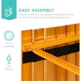 thumbnail image 7 of Foldable All-Purpose Portable Wooden Square Table with Carrying Case, Brown, 7 of 7