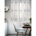 thumbnail image 3 of Spring Floral Sheer Curtains 63 Inch Length 2 Panels Set, Watercolor Flowers Bows Bohemia Beige Voile Window Treatment Rod Pocket Curtains Sheers Drapes for Bedroom/Living Room/Kitchen 52x"63"x2, 3 of 7