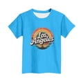 thumbnail image 5 of NAISIBABY Girls Graphic Tees, Crew Neck Short Sleeve Fashion Casual Tees Kids Summer Tops Clothes Blue 5T, 5 of 5