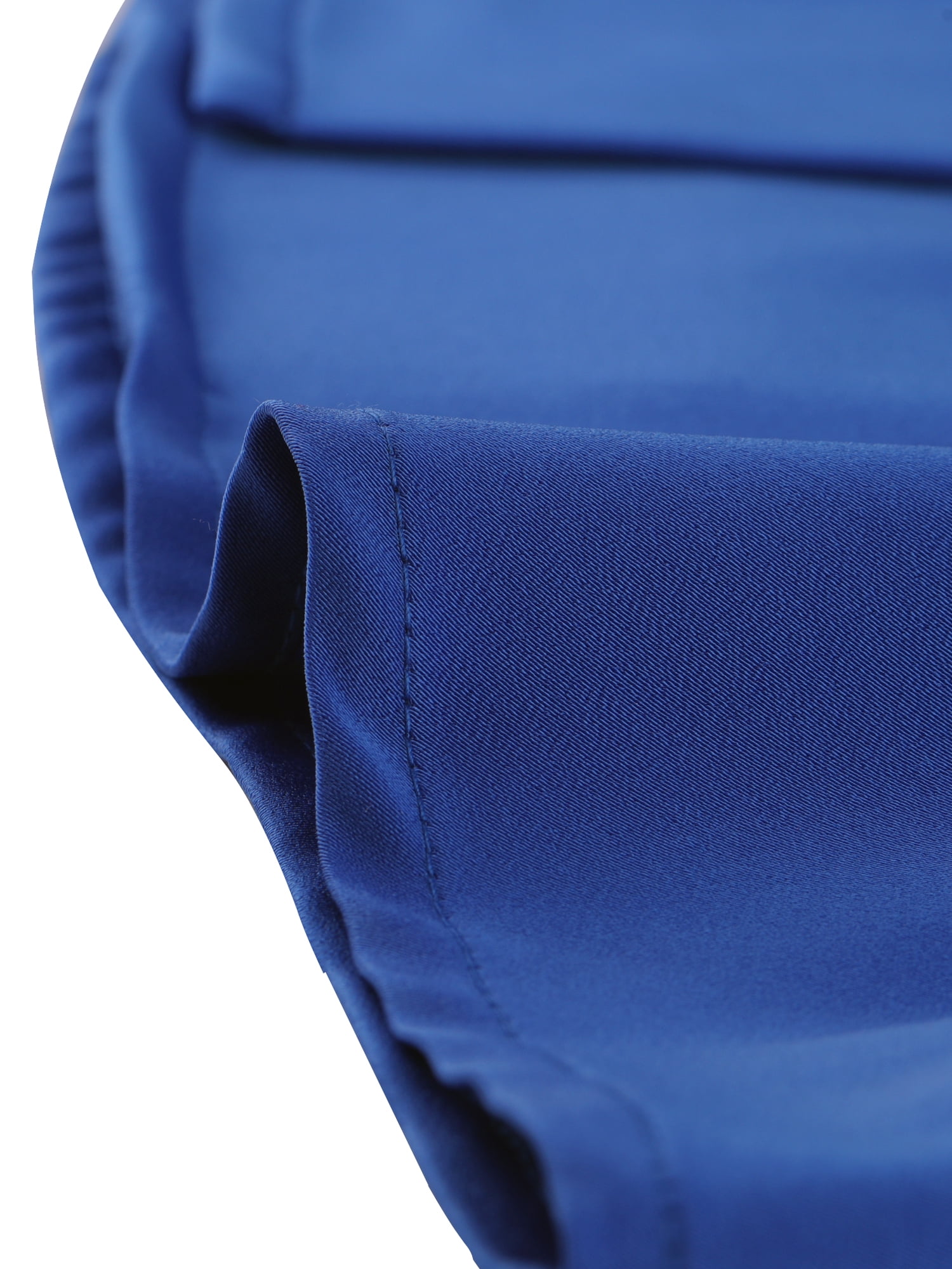 DARING DIVA Women's Flat Collar Button Down Office Satin Shirt S Royal Blue