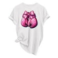 thumbnail image 2 of VKOYWKM Women's Breast Cancer Survivor T-Shirts Breast Cancer Awareness Shirts Short Sleeve Inspirational Breast Cancer Graphic Tees Crew Neck Loose Fit Pink Ribbon Tops, 2 of 9