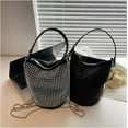 thumbnail image 7 of CoCopeanut Women Chic Rhinestone Evening Purse Small Bucket Hobo Bag Bling Black Luxury Bags for Women Sparkly Handbag for Prom Party, 7 of 7
