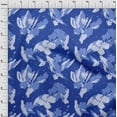 thumbnail image 3 of oneOone Cotton Jersey Medium Blue Fabric Florals Fabric For Sewing Printed Craft Fabric By The Yard 58 Inch Wide-PBW, 3 of 4