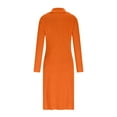 thumbnail image 6 of Mifsaly Midi Sweater Dress for Women Stand Collar Button Down Business Dresses Knit Long Sleeve Oversized Spring Winter Outfits 2026 Fashion Officewear XL, 6 of 10