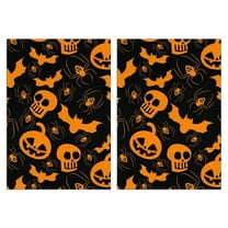 Pumpkin Ghost Halloween Kitchen Towels Dish Towels 2 Pack, 18x26 Inch Farmhouse Festival Party Decoration Hand Towels