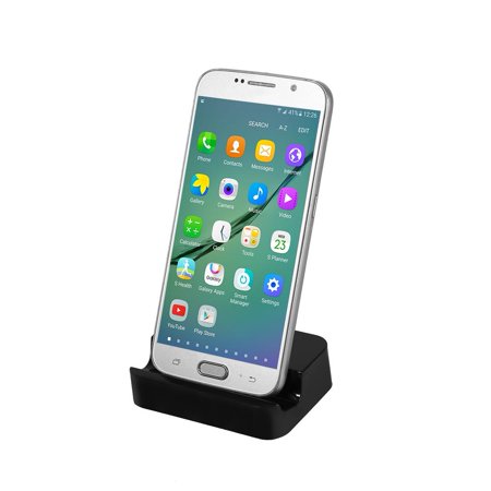 Black Dock Station Cradle - Charger Station Cradle Micro USB Charger Docking Cradle Sync Dock for the most Android Device