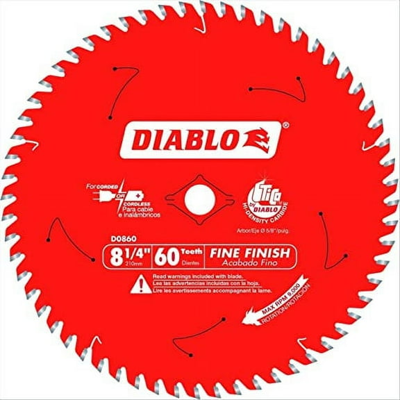 Diablo 8-1/4 X 60T FINE Finish