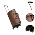 thumbnail image 6 of Segolike Rolling Garment Bag with Wheels Handbag Large Capacity Trendy Garment Duffel Bag Brown, 6 of 8