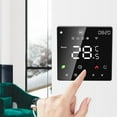 thumbnail image 1 of Floor Heating Temperature Controller, Floor Heating Electronic Thermostat 16A Digital LCD Display  for Home White,Black, 1 of 7