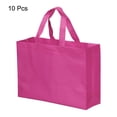 thumbnail image 3 of Uxcell 30x40cm Horizontal Style Non-Woven Reusable Gift Bag, Rose Red 10 Pack, 3 of 5