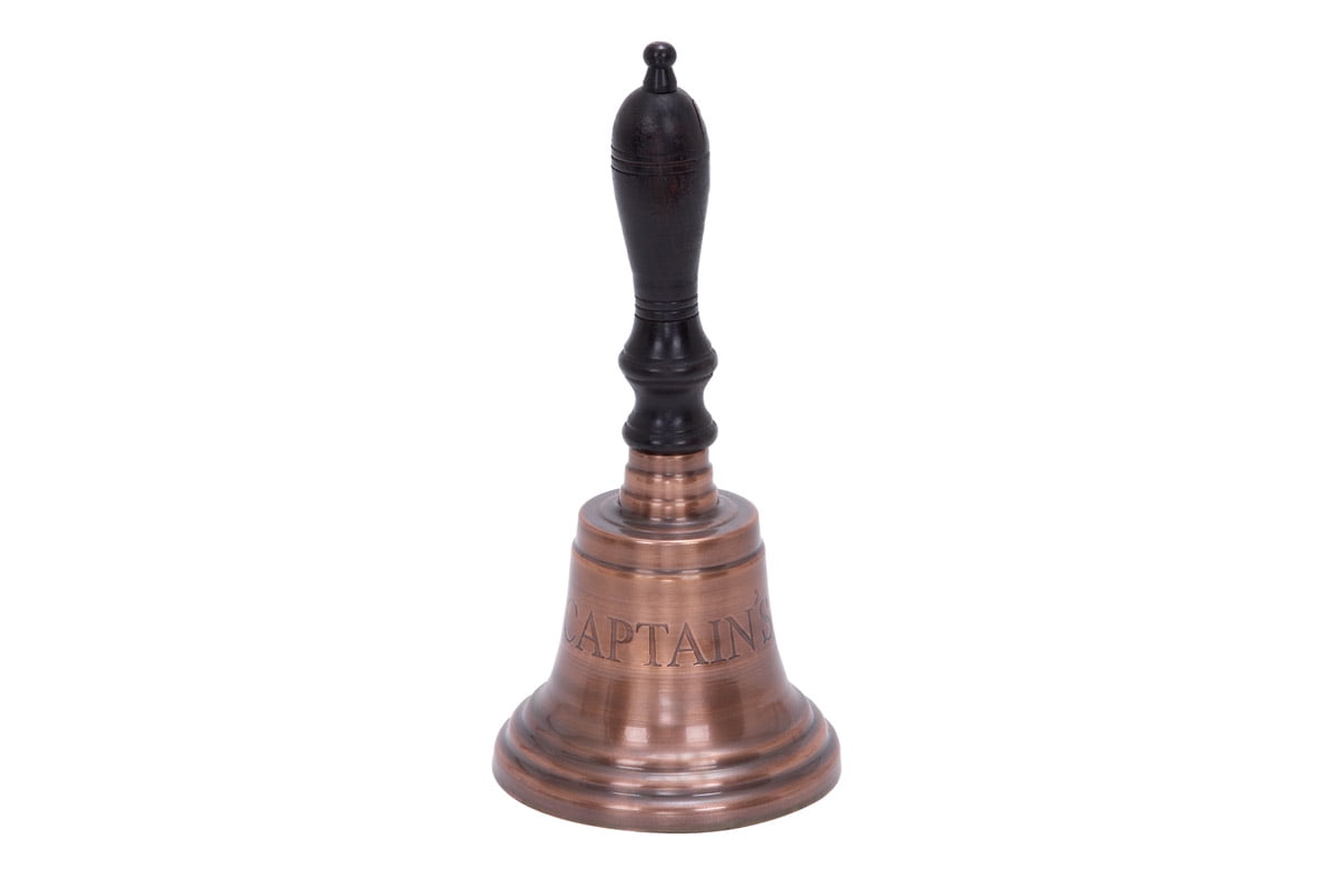Metal Wood Captains Bell To Decor Tables Or Shelves