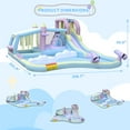thumbnail image 4 of Zimtown Inflatable Bounce House, Water Bouncer Castle for Kids Aged 3+ W/Kiosk and Cloud Obstacle, 750W Blower for Outdoor Backyard, 4 of 11