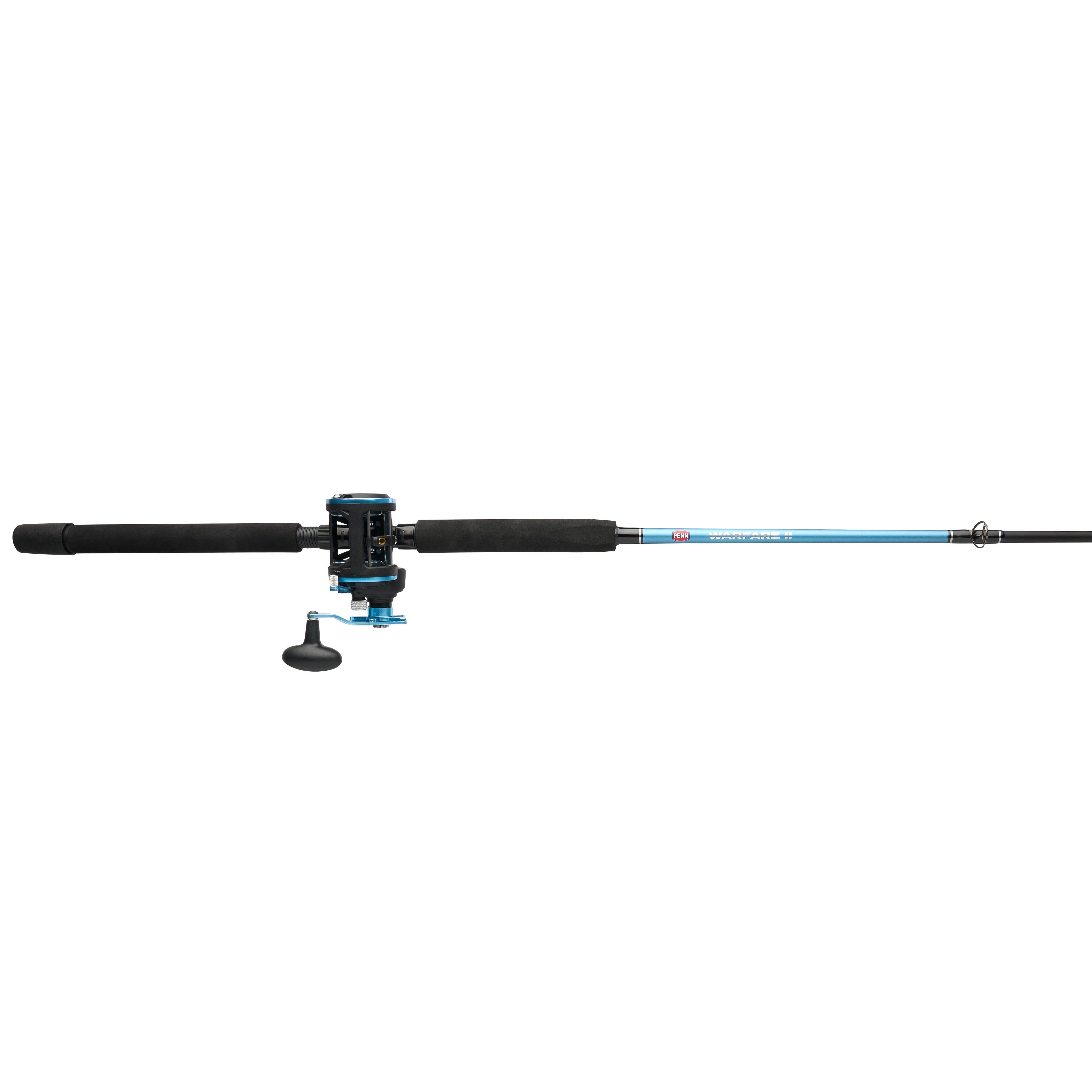 PENN Warfare II Level Wind Conventional Fishing Combo, 6'6" Medium Heavy Rod, 20 Size Reel