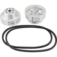 thumbnail image 3 of Speedway Motors 1:1 Aluminum Pulley Combo for SBC Long Water Pump: CNC Machined, Dual Groove, Ideal for 602/604 Engines, Includes Matched Belts, Superior Cooling & Performance, 3 of 5