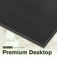 thumbnail image 3 of Vineego L-Shaped Computer Desk Modern Corner Desk Home Office Writing Sturdy Workstation with Movable Table, Black, 3 of 6