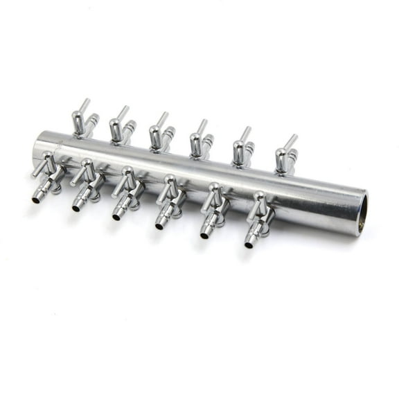 REGALWOVEN Stainless Steel Aquarium Fish Tank 12 Ways Air Flow Branch Lever Outlet Valve