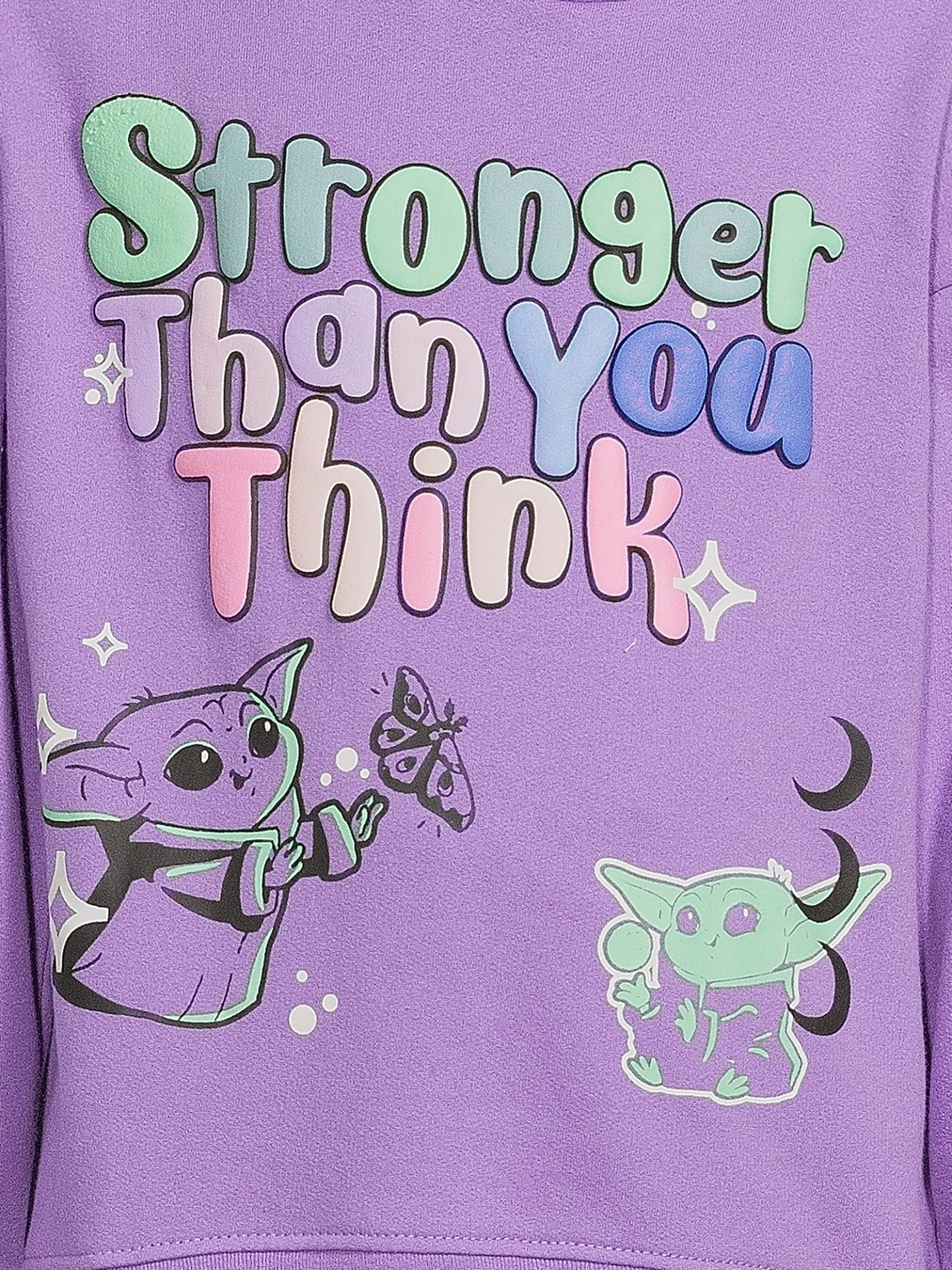Baby Yoda Girls Graphic Hoodie and Jogger Outfit Set, 2-Piece, Sizes 4-16