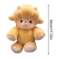 thumbnail image 2 of Cute Plush Sheep Doll Running Figure, Ly Joyful Design, Soft Pp Cotton Filled, Multi-Scene Companion, Perfect Birthday Gift, 2 of 5