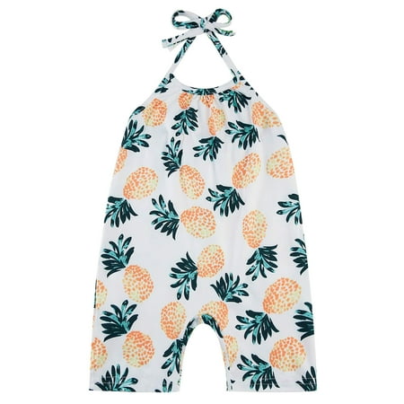 

ZMHEGW Kids Clothes Sleeveless Baby Toddler Girls Playsuit Romper Summer Jumpsuit Girls Romper&Jumpsuit for 1Y-6Y