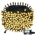 thumbnail image 1 of Cadena de luces BHCLIGHT de 30 m, 300 LED, 13 modos, temporizador, blanco cálido, 1 of 9