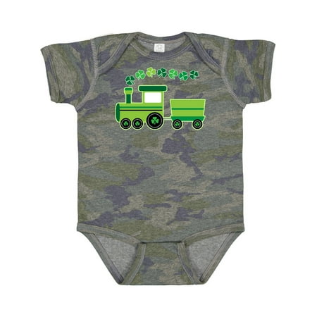 

Inktastic St Patricks Irish Shamrock Train Gift Baby Boy or Baby Girl Bodysuit