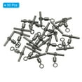 thumbnail image 3 of T-Shape Fishing Swivels 30Lbs Swivels Fishing Tackle 3-Way Cross Line Swivels, 50 Pack, 3 of 6