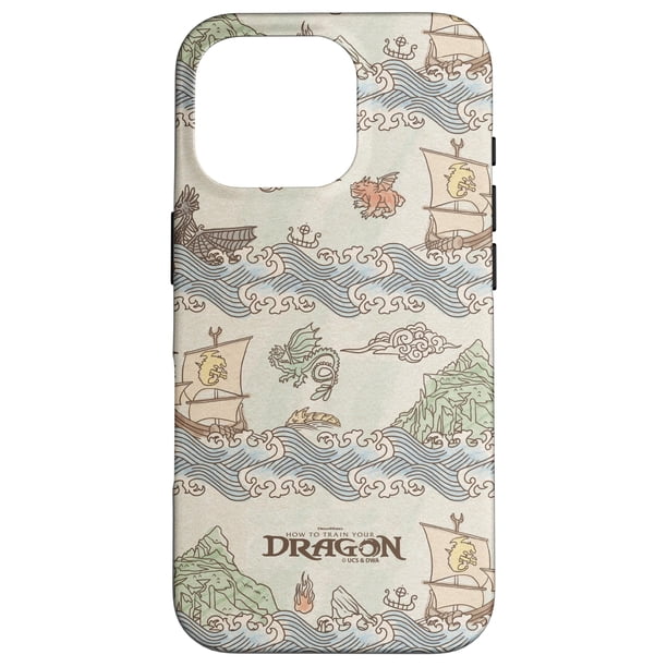 Funda para teléfono DreamWorks Dragons Viking Ships Sailing iPhone 16 Pro