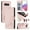 Pink, variant on Flip case for GANGXUN Samsung Galaxy Note 8 Wallet Case with Kickstand, Card Slots, RFID Block, Cat Design