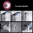 thumbnail image 6 of Zovajonia LED Shower Panel Tower System ,  6-Functions Stainless Steel Shower Tower ，Waterfall Showerhead，Shower Jets, Rain Shower System Oil Rubbed Bronze, 6 of 10