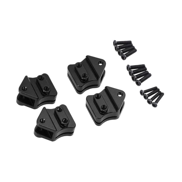 Soportes de montaje de ballestas para coches RC, piezas de alto rendimiento, ligeros y prácticos. Negro