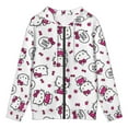 thumbnail image 3 of Hello Kitty Zip-Up Hoodie Pullover Hooded Long Sleeve Sweatshirts Tops Blouse with Pocket for Mens Womens, 3 of 8