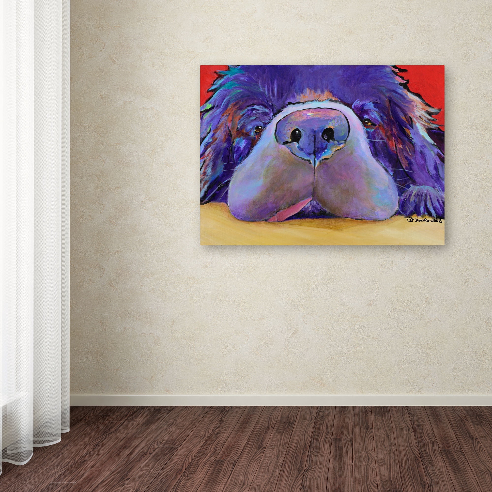 Trademark Fine Art "Graysea" Canvas Art by Pat Saunders
