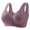 Purple, variant on Button Front Closure Bra Solid Shade Full Figure Bras for Women Full Coverage Comfort Support Large Size Lingerie My Items New arrivals