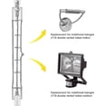 thumbnail image 3 of 5pcs R7s 118mm 400w Halogen Lamp Pencil Bulb Dimmable Ac 220-240v 7500lm J118 Linear Halogen Spotlight, 3 of 5