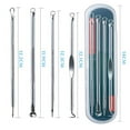 thumbnail image 2 of Kit De Herramientas Para Eliminar Espinillas, 4 Uds., Herramientas Para Eliminar Espinillas Y Espinillas Con Caja De Almacenamiento Yuarrent HA034927-00, 2 of 6