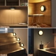 thumbnail image 4 of KUAEAY Luz LED Recargable Inal&aacute;mbrico 3 Pack, 13 Color RGB Luces Debajo de Armario, 1600mAh Lampara de Pared LED con Remote Control,Luces LED Portatiles para Cuarto,Closet (Negro-3P), 4 of 9