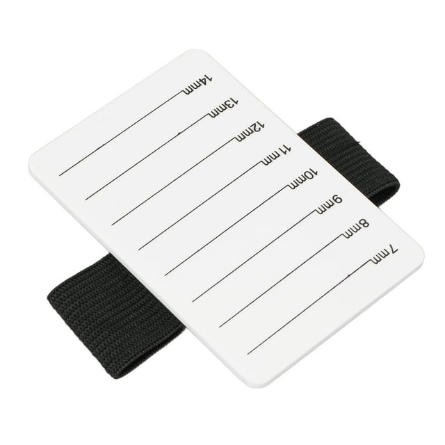 Placa De Mano Para Extensión De Pestañas, Paleta De Pestañas Resistente A Impactos Escala Ajustable De 7-14mm Con Correa De Muñeca Para Principiantes Para Salón De Belleza ANGGREK Lash Pallet