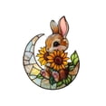 thumbnail image 1 of Cheapark Easter Acrylic Bunny Hanging Ornament for Door Window Garden Holiday Decorations Spring Party Props and Decor, 1 of 8