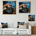 thumbnail image 4 of Designart "Lifelike Turtle Depiction" Animals Turtle Floater Framed Canvas Art Print, 4 of 5