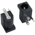 thumbnail image 3 of 45 Pcs DC Power Jack Socket 2.1mm x 5.5mm Barrel-Type PCB Mount DC-005,45 x DC Power Jacks,black, 3 of 8