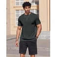 thumbnail image 2 of COOFANDY Men T Shirts Short Sleeve Muscle Workout T Shirt Summer Cotton Classics Undershirts, 2 of 6